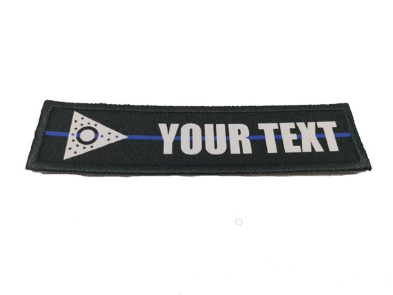 Custom Reflective Running Hat US Flag Thin Blue Line Badge Embroidery One Size
