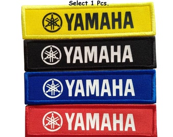 Patch Yamaha Racing Moto Yamaha Biker patch D.I.Y. patch Décorer patch Yamaha nom bande Fer sur, coudre, crochet support taille 1" x 4"