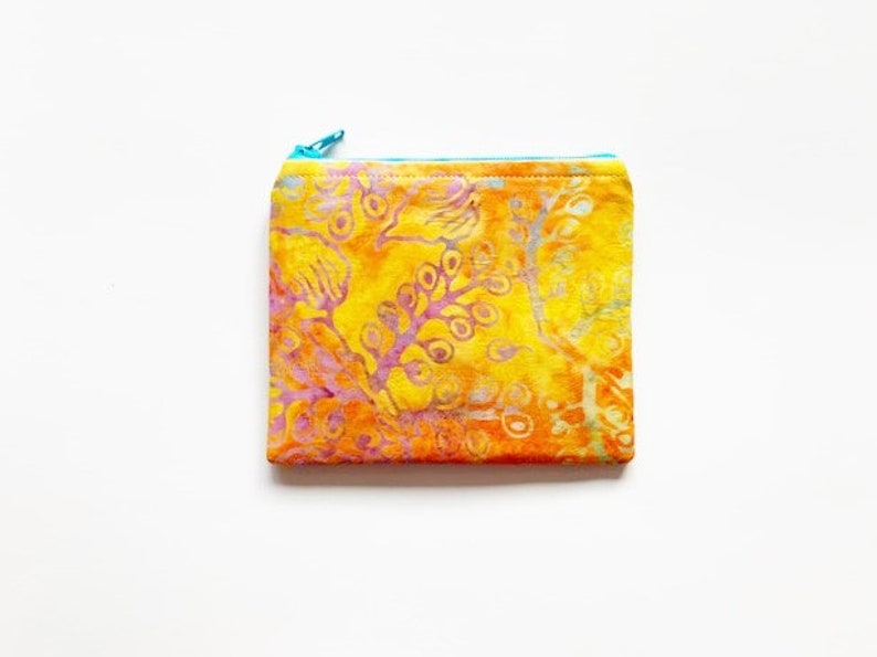 Sunshine Batik EMF Shielding Homeopathy Storage Zippered Bag