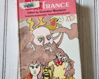 Folktales of France Hardcover Copy Published in 1968 - Good Vintage Condition