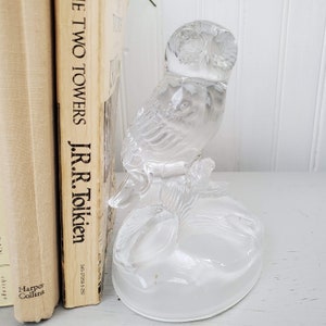 Vintage Glass Owl - Paperweight or Natural Decor