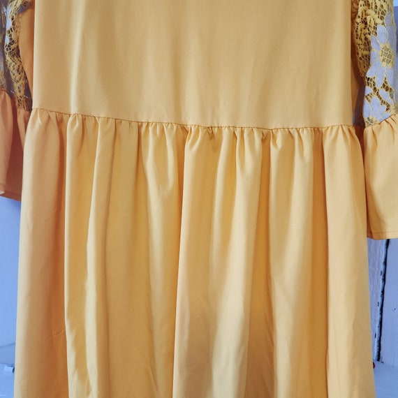 Adorable 1970s Yellow Dress -Handmade - Mint Cond… - image 3