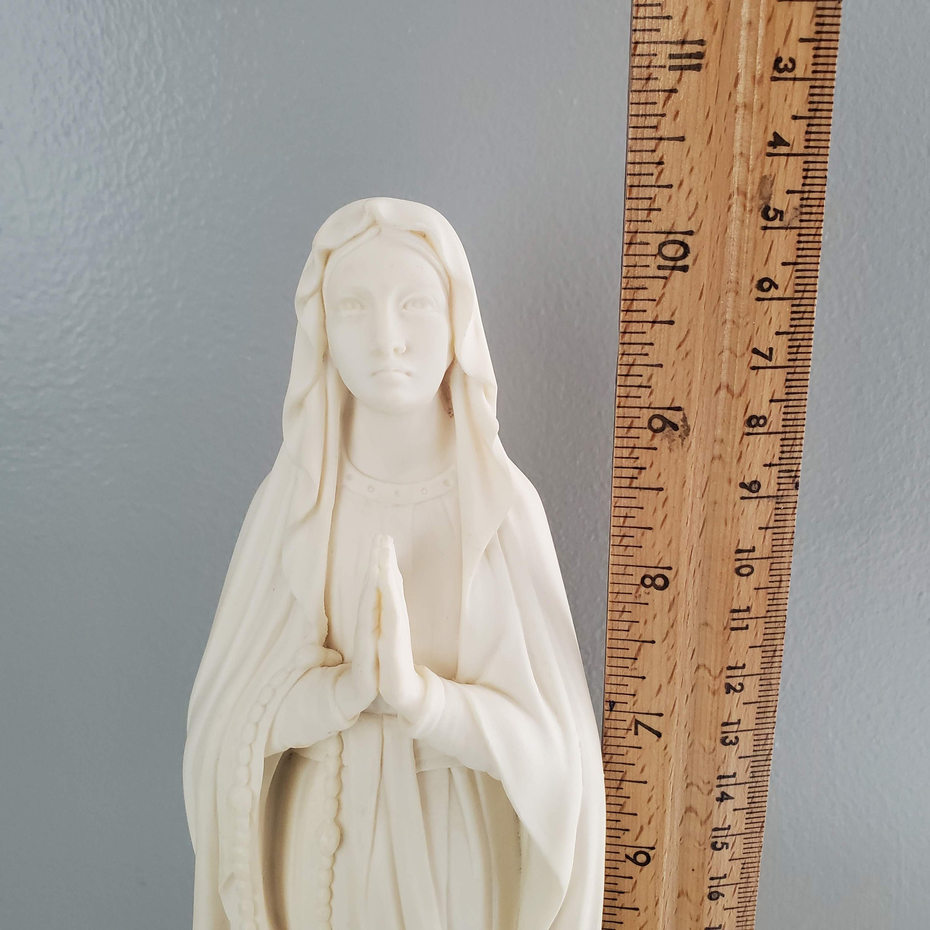 Alabaster Statue of Our Lady Signed A. Giannelli 1980-10.5 | Etsy