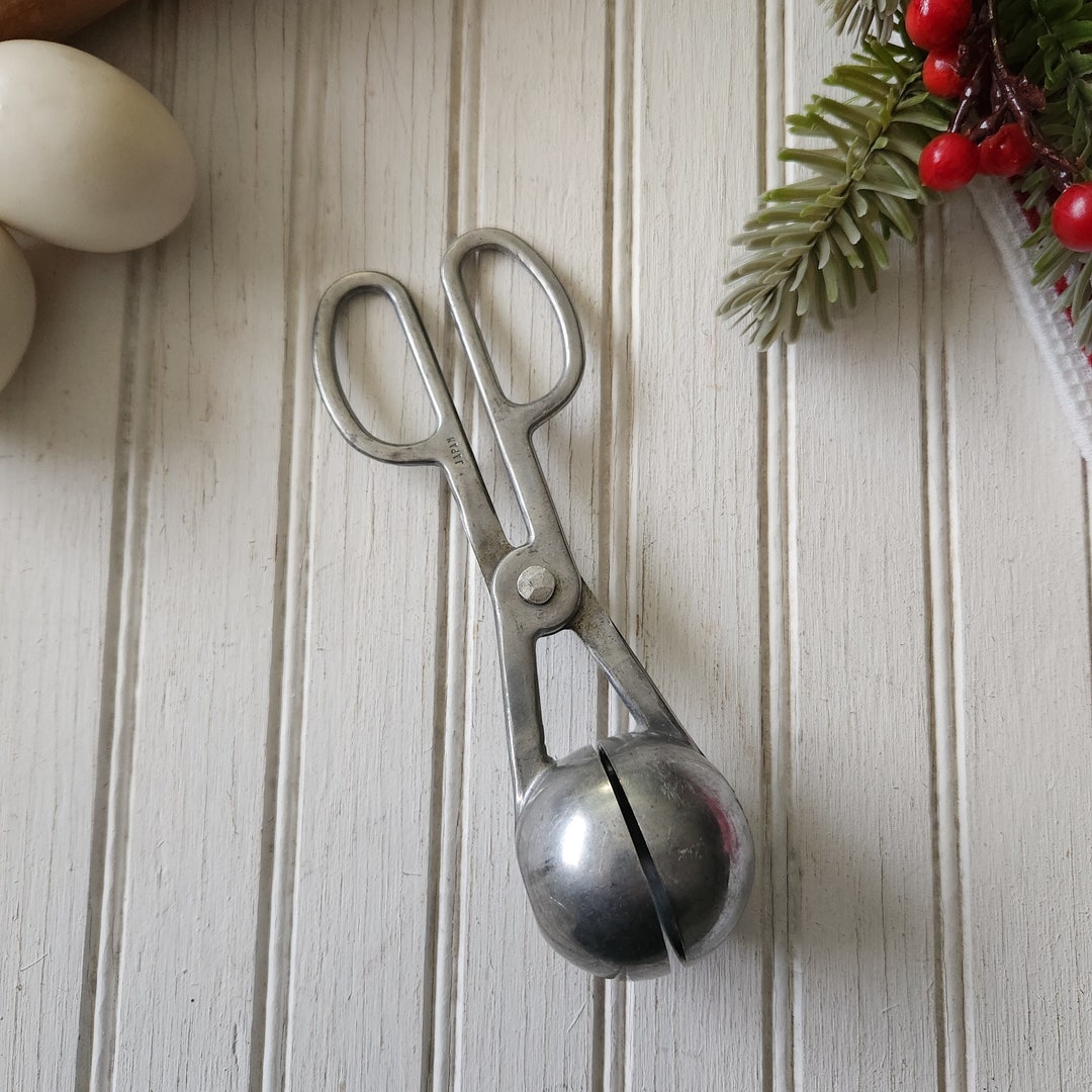 Vintage Metal Melon Baller / Cookie Scoop Kitchen Gadget Marked Japan