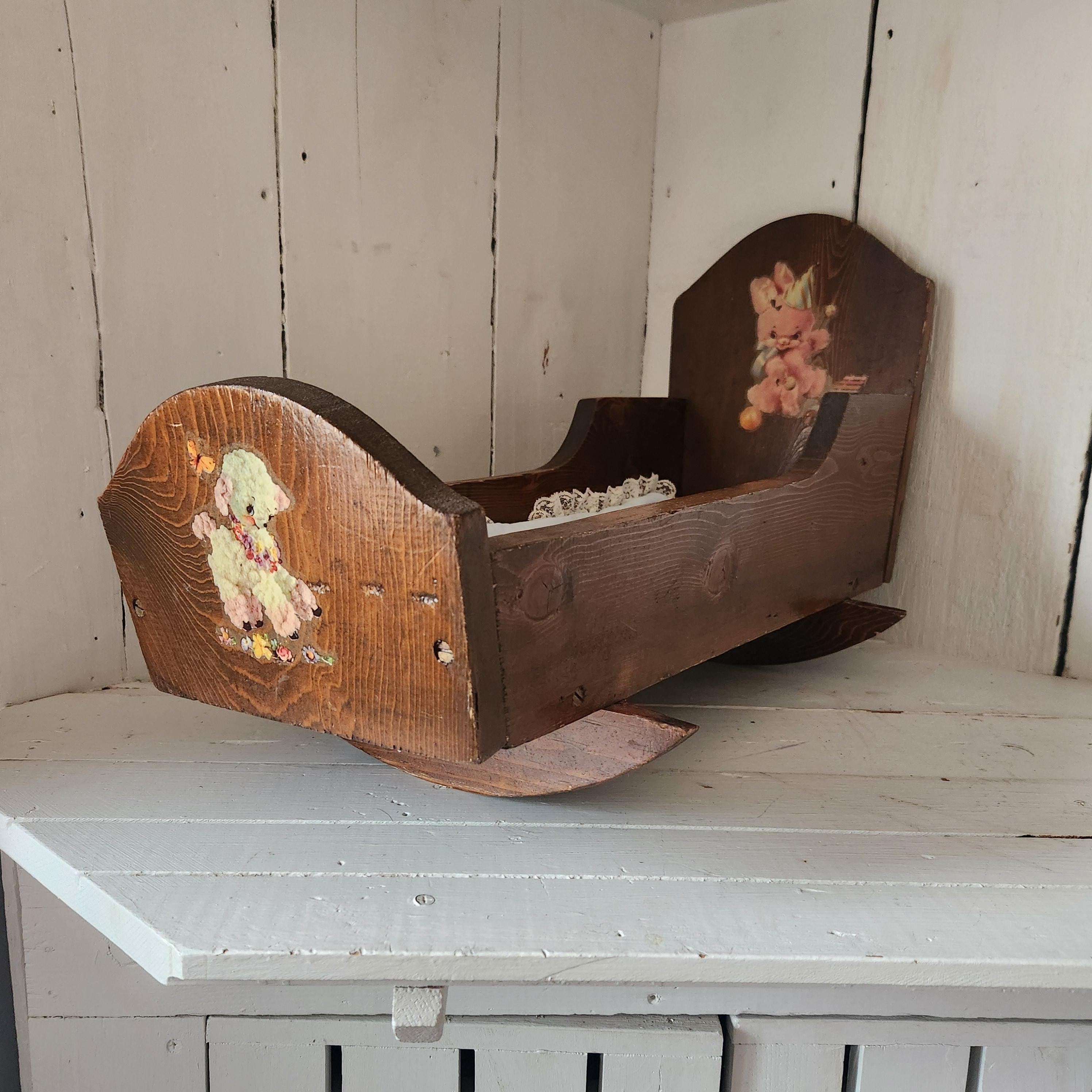 Antique Kidkraft Doll Cradle Kidkraft Baby KidKraft Tiffany Bow