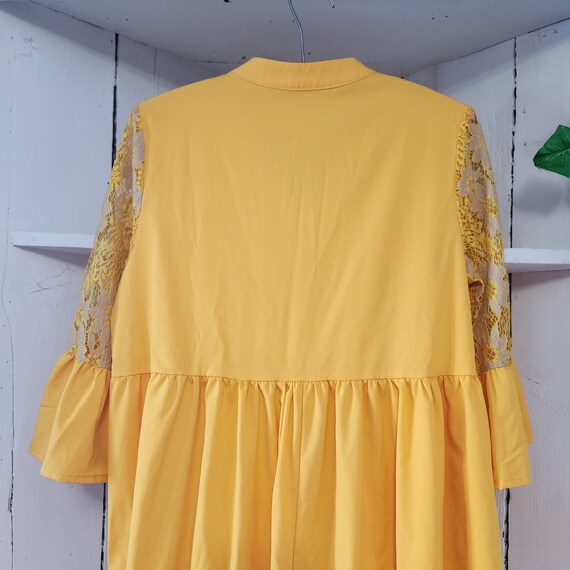 Adorable 1970s Yellow Dress -Handmade - Mint Cond… - image 4