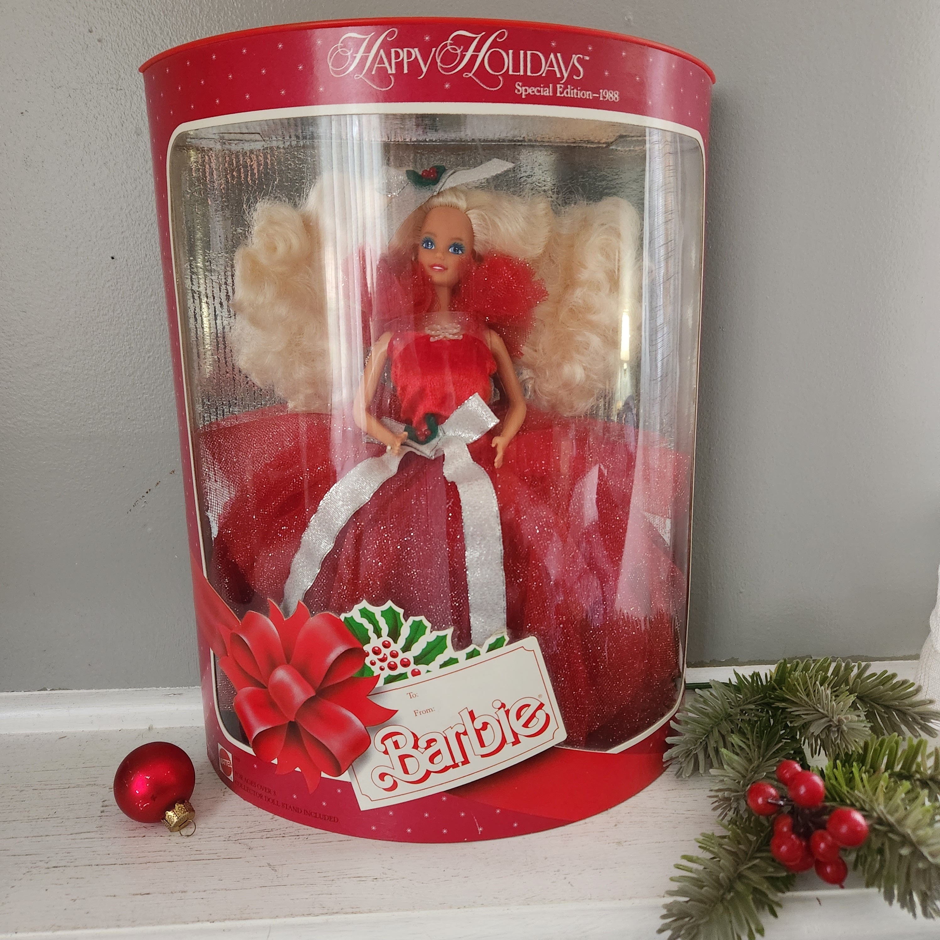waarheid Caroline maak je geïrriteerd Special Edition 1988 Holiday Barbie in Red Tulle Dress NRFB - Etsy