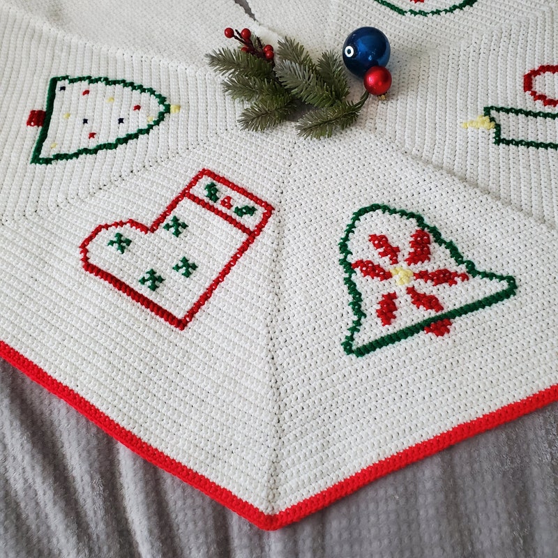 Knit Tree Skirt Etsy