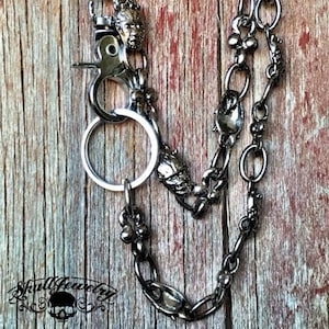 Cadena para billetera con caras de diablo de 27" y 90 gramos (WALLET_CHAIN004)