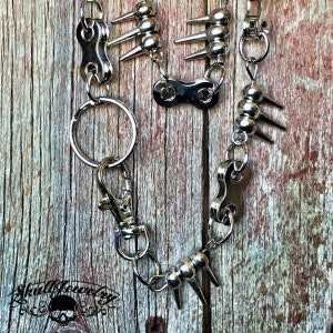 Cadena de 30" con púas Cadena para billetera 146 gramos (WALLET_CHAIN005)