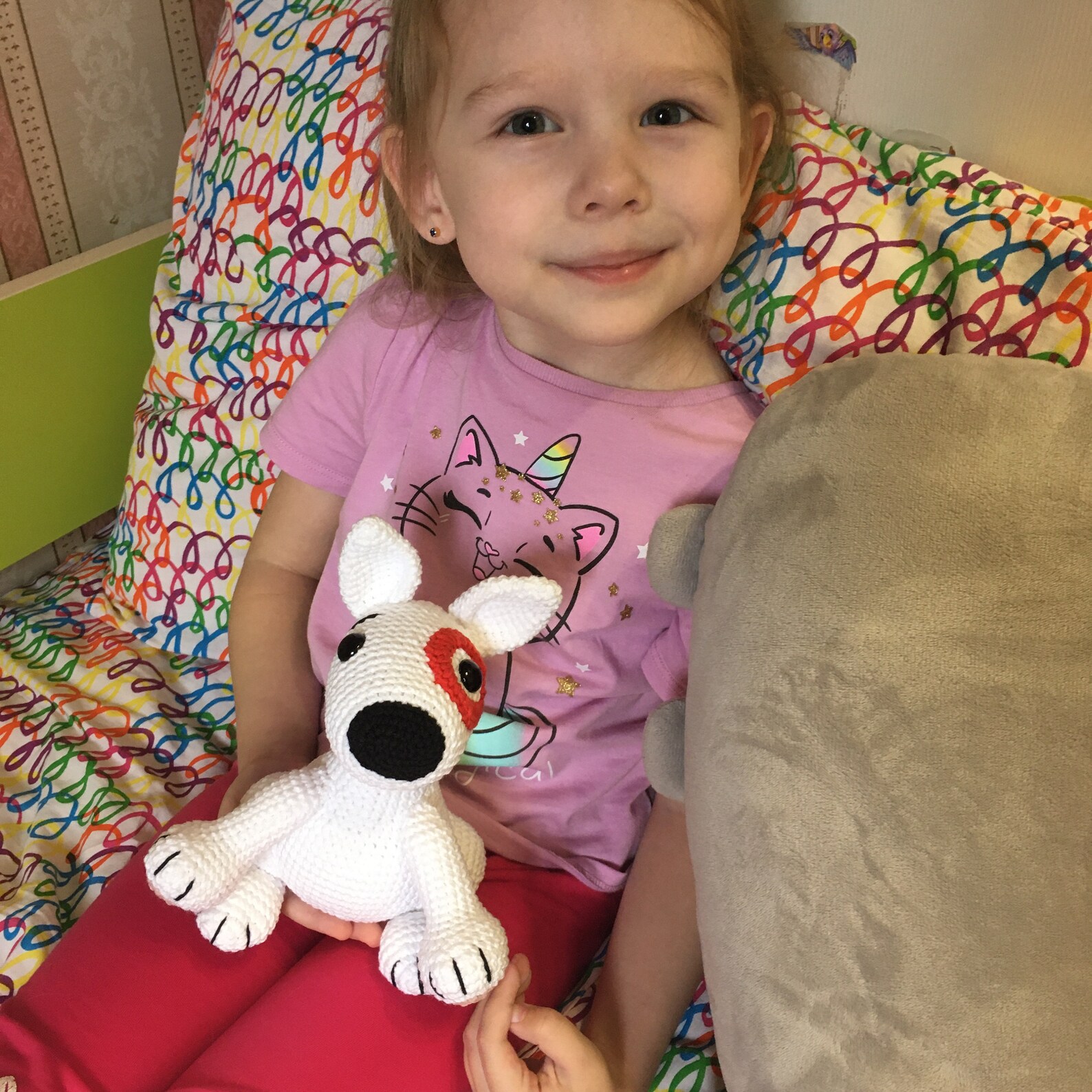 Target Bullseye plush bull terrier puppy toy crochet cute Etsy