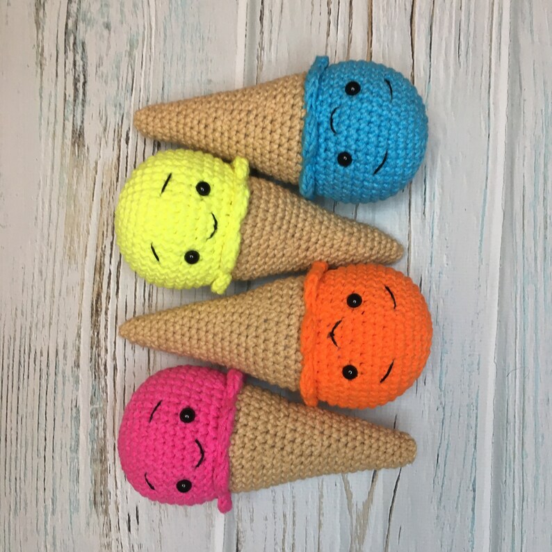 Ice cream baby rattle cute stuff pretend food for newborn Etsy