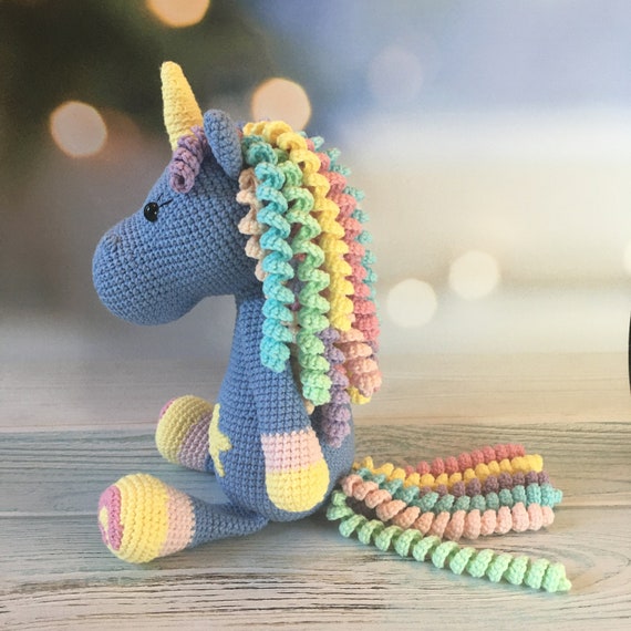 Crochet Amigurumi Pink Unicorn Girl Birthday Unicorn Gift Handmade Fairy Tale Unicorn