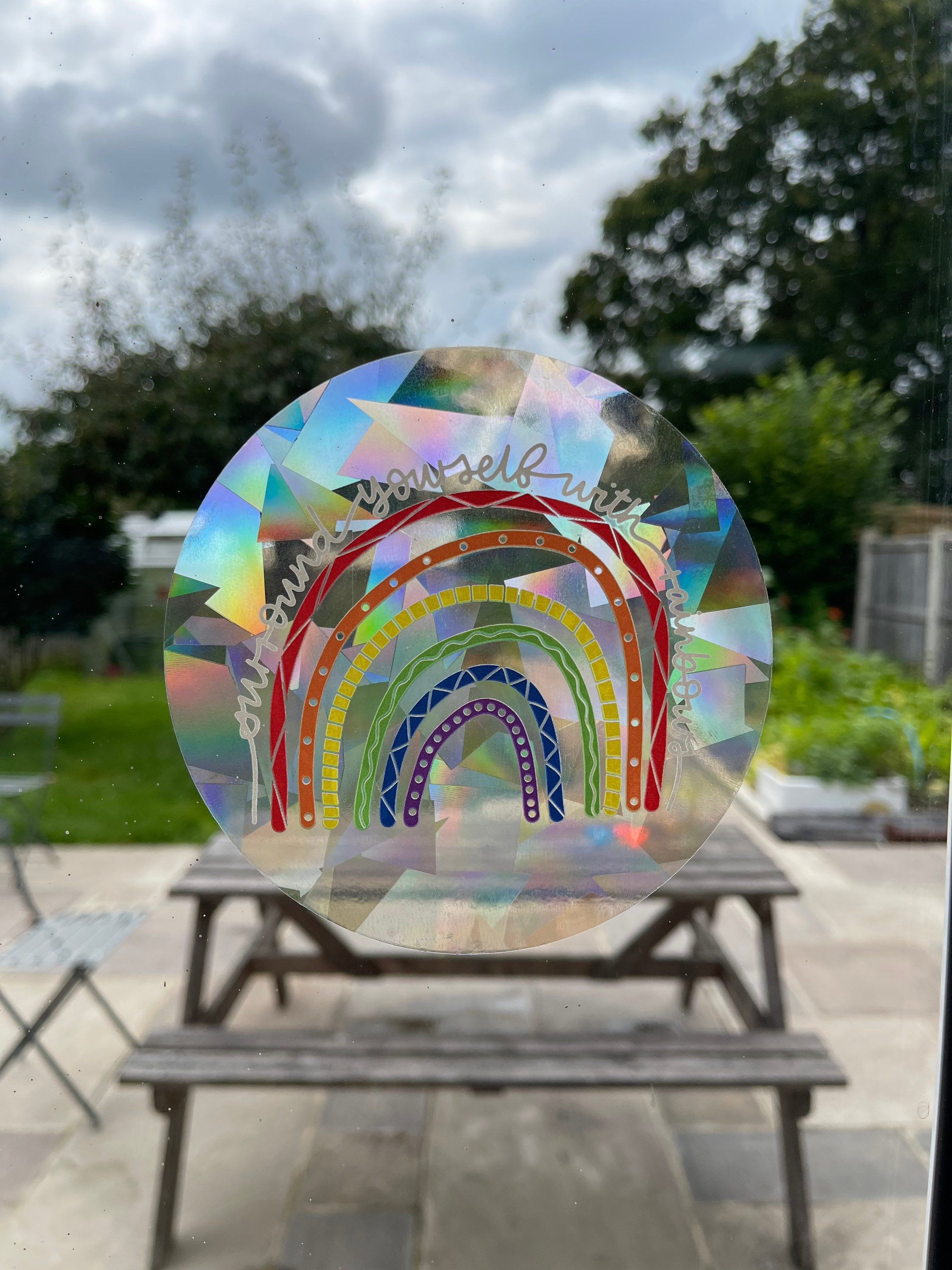 Rainbow maker suncatcher window decal sticker rainbow Etsy