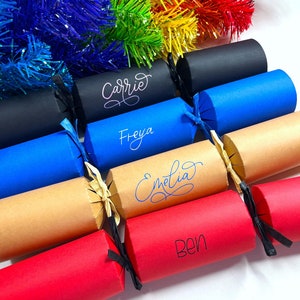 Personalised Recyclable Eco Christmas Crackers, Eco Friendly Sustainable Cracker, DIY Cracker, Custom Crackers