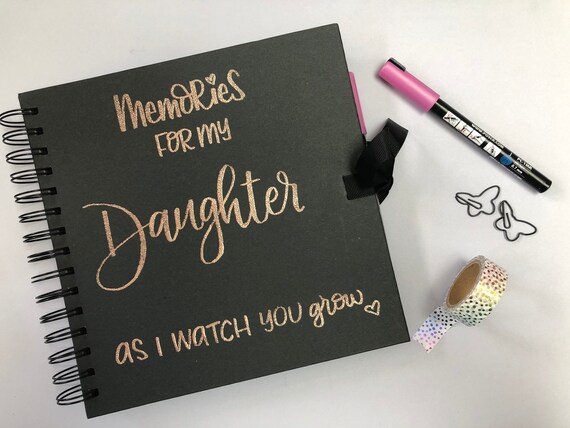 Memories for my Daughter, New Mum Present, Baby Book, First Mothers Day, New Baby Gift, Personalised Baby, New Mum Gift, Journal Gift