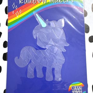 Unicorn shaped rainbow maker, sun catcher, suncatcher sticker, window cling