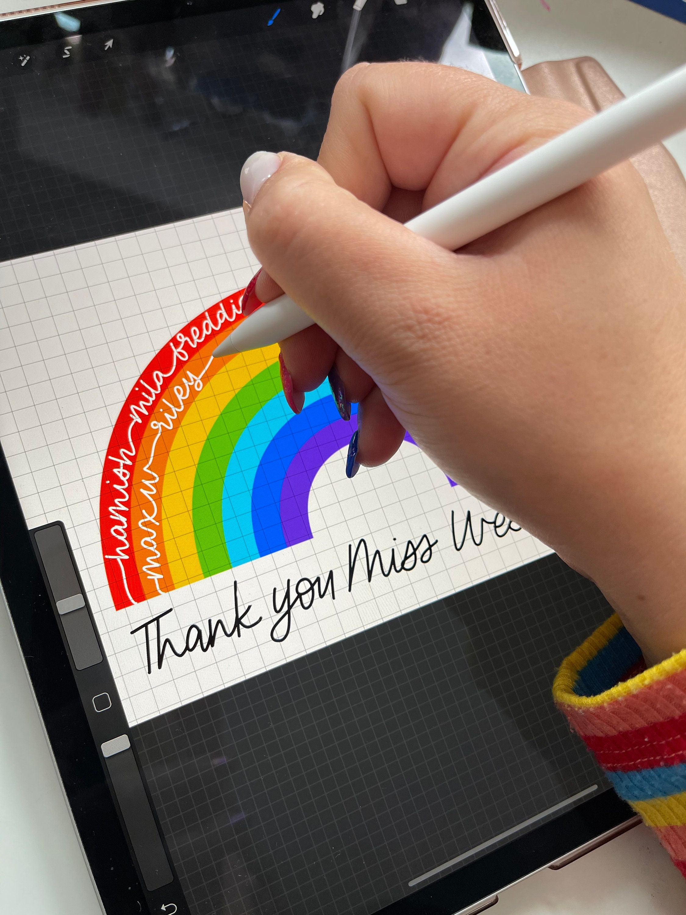 Teacher Appreciation End of School Year Thank You Gift, Class Rainbow ...