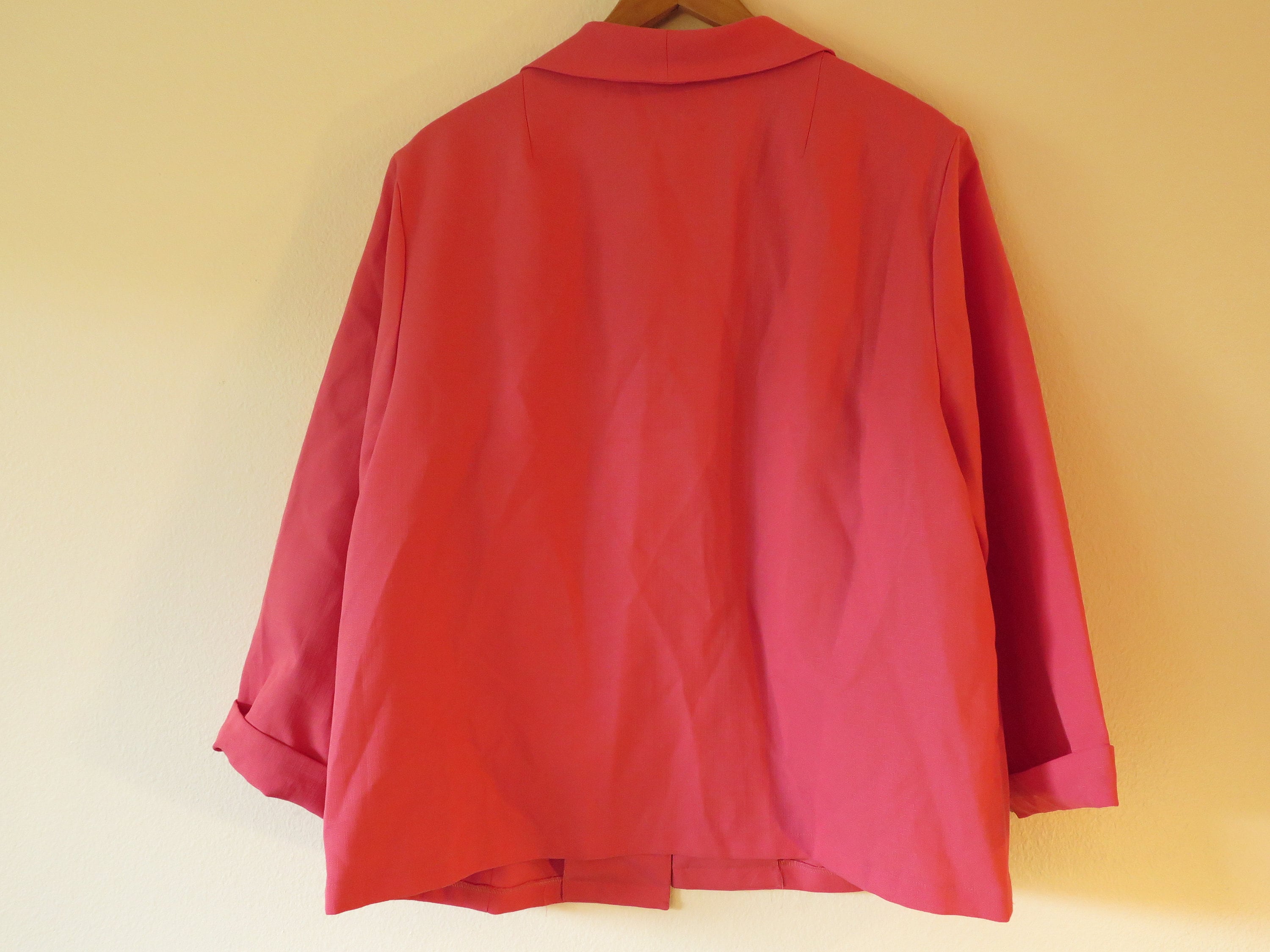 60s Era Vintage Pink Lightweight Jacket in Women's - Etsy