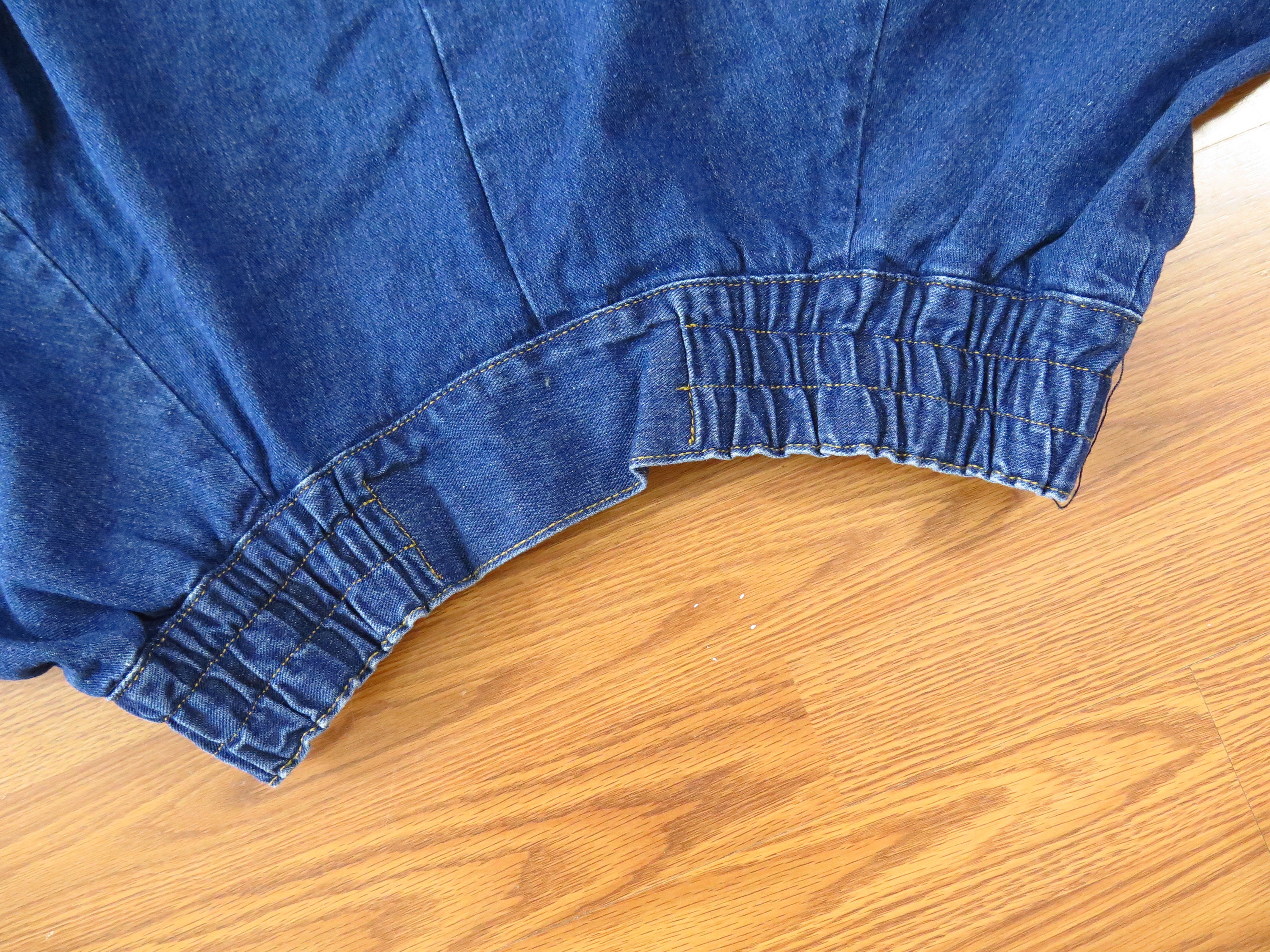 Vintage Skirt, Denim Circle Skirt, 80s Era, Estimated Size L/ XL: A ...