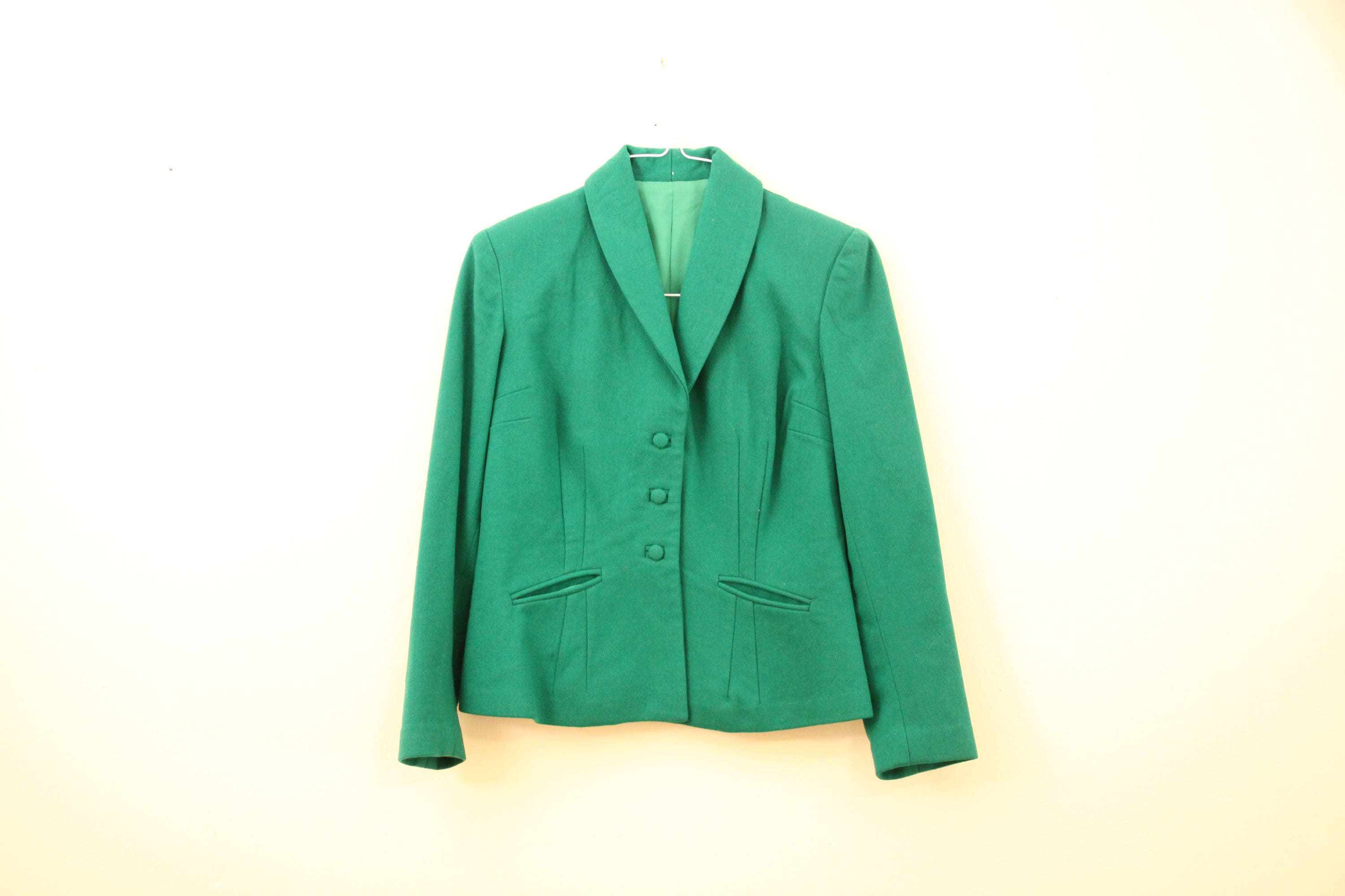 kelly green blazer women's
