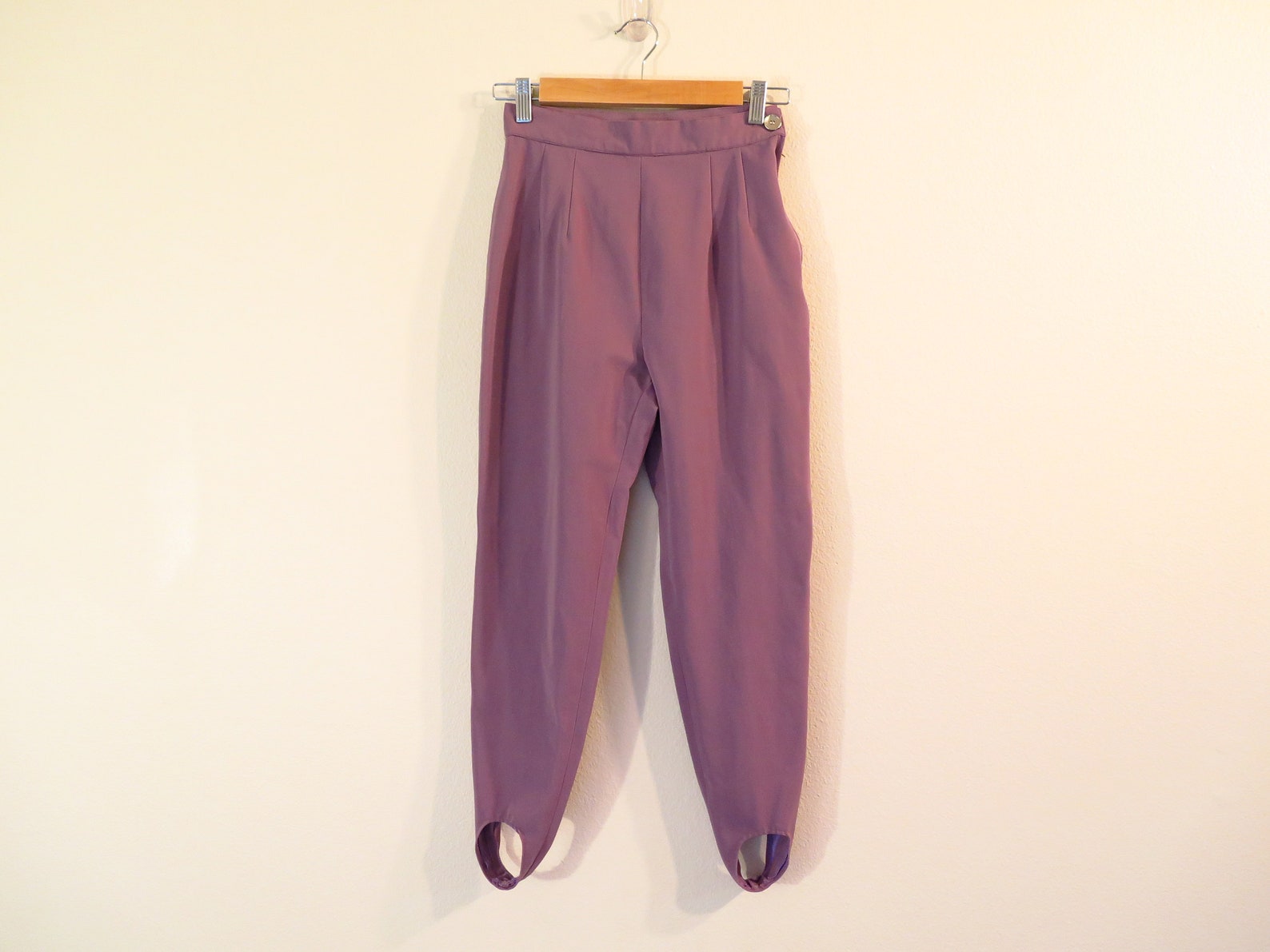 80s Era Vintage High Waist Purple Stirrup Pants in Women's - Etsy UK