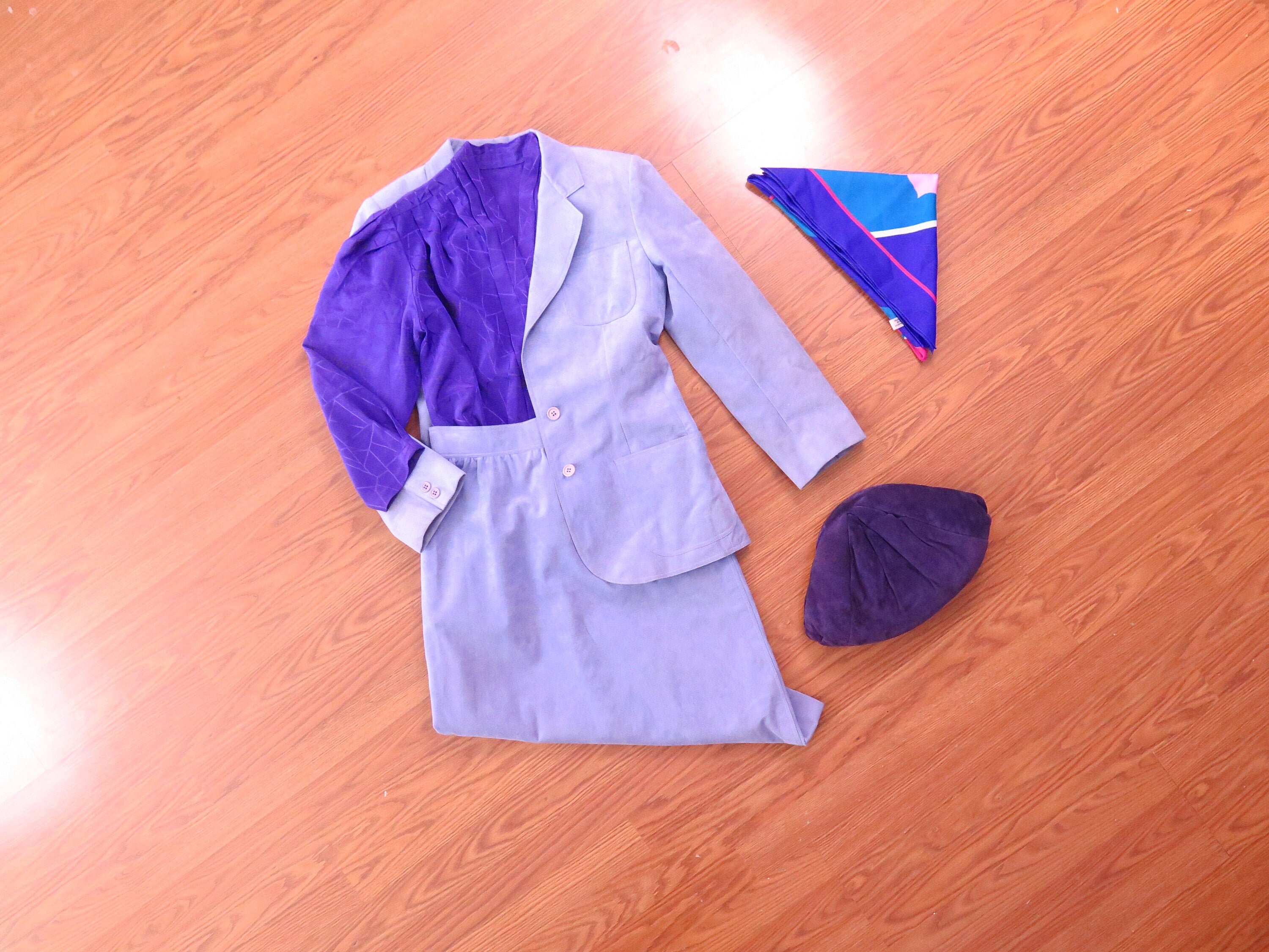 Purple shop suede suit