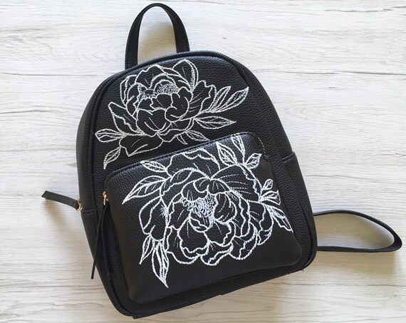 little black backpack purse