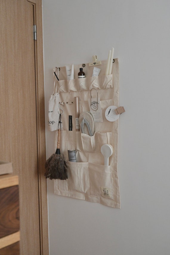 Canvas wall organizer wall hanger organizer Scandinavian Etsy