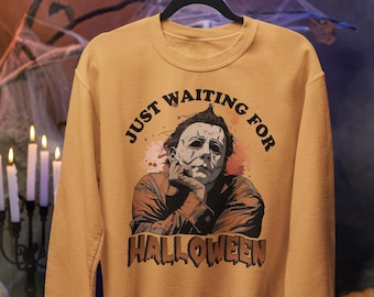 Waiting for Halloween Michael Myers Sweater