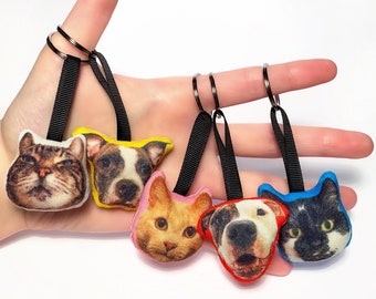 Porte-clés personnalisé tête d'animal de compagnie / porte-clés - chien, chat, animal, photo, cadeaux chien, porte-clés chien personnalisé, cadeaux chien personnalisés, porte-clés chien, mignon