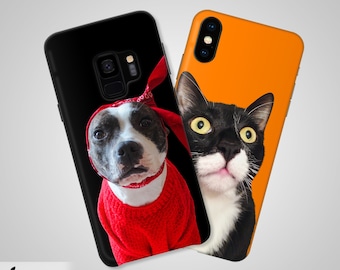 Custom Pet Phone Case - dog, cat, gift, photo, phone case personalized, apple, iPhone 6s case, Samsung Galaxy phone case, iphone x, iphone 7