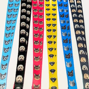 Lanière de tête d'animal de compagnie personnalisée - chien, chat, animal, photo, image, personnalisé, travail, école, porte-carte d'identité, lanière pour clés, porte-clés, porte-clés