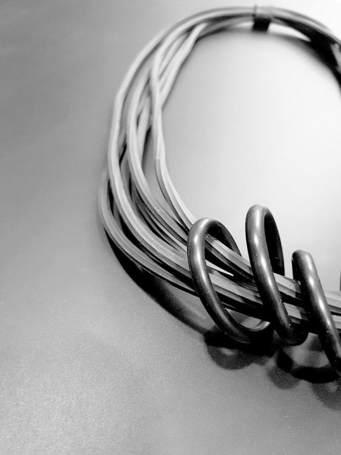 Black Necklace, Black Oversized Necklace, Black Chunky Necklace, Black