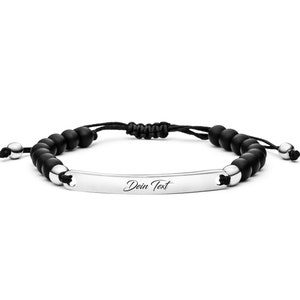 Partnerarmbänder, Personalisiert mit deinem Wunschtext Armbänder für Paare / Liebesarmbänder mit Gravur, Individueller Schmuck für Mann Frau