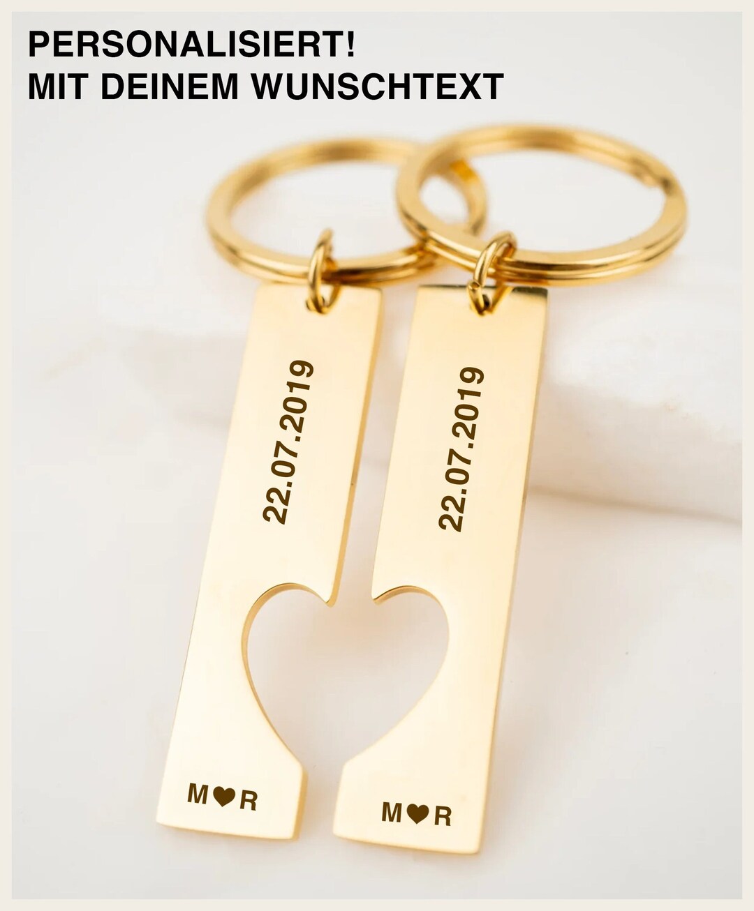 Partner Gift Partner Gift Personalized | Personalized Keychain | 2 Pieces | Keychain ...