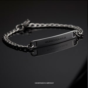 Braccialetti per partner, personalizzati con il testo desiderato Bracciali per coppie / braccialetti d'amore con incisione, gioielli individuali per uomo e donna immagine 7