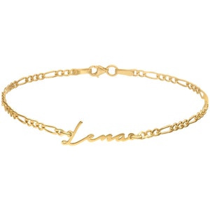 Pulsera de mujer I pulsera con nombre I pulsera con letras de acero inoxidable de alta calidad I pulseras de pareja personalizadas en plata u oro I