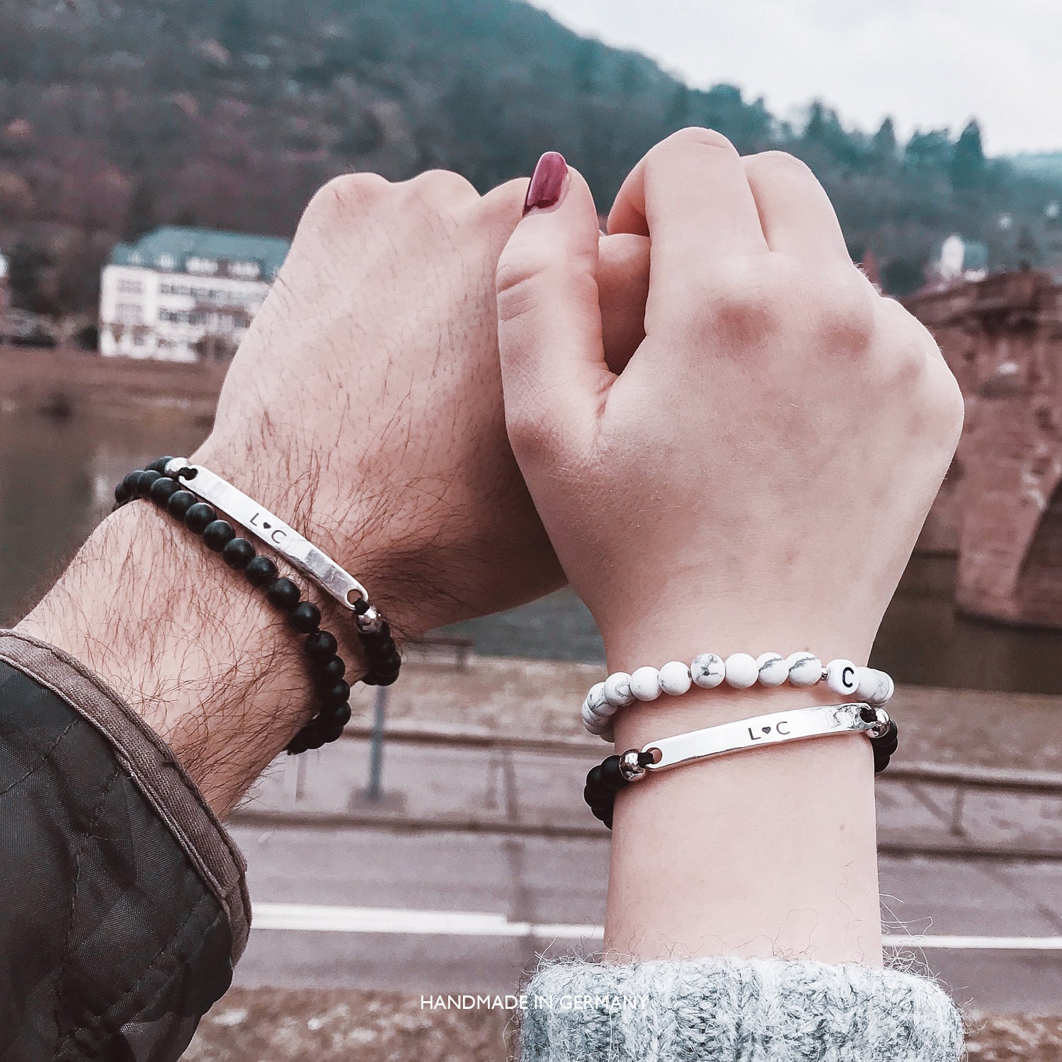 Partner bracelets Personalized with your desired text Etsy