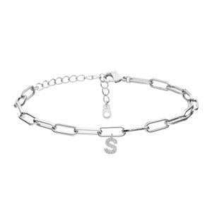 Pulsera de mujer I pulsera con nombre I pulsera con letras de acero inoxidable de alta calidad I pulseras de pareja personalizadas en plata u oro I