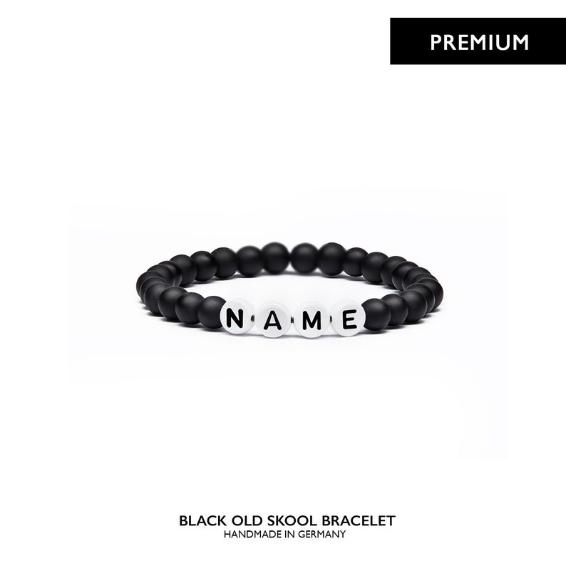 Partnerarmbänder, Personalisiert mit deinem Wunschtext Armbänder für Paare / Liebesarmbänder mit Perlen, Individueller Schmuck für Mann Frau zdjęcie 7