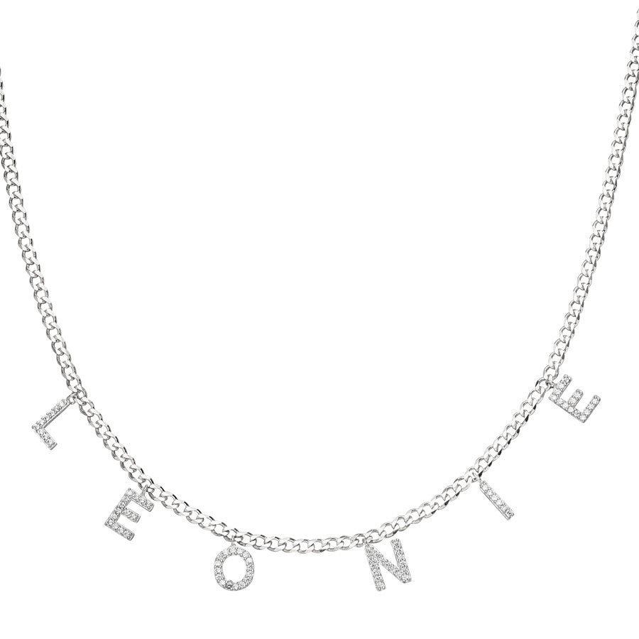 Letter Chain I Name Chain I Necklace Ladies I Necklace With Etsy