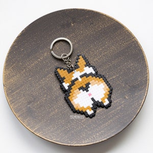 Corgi Dog Keychain Pixel Art Corgi Butt 8 Bit Shiba Golden - Etsy