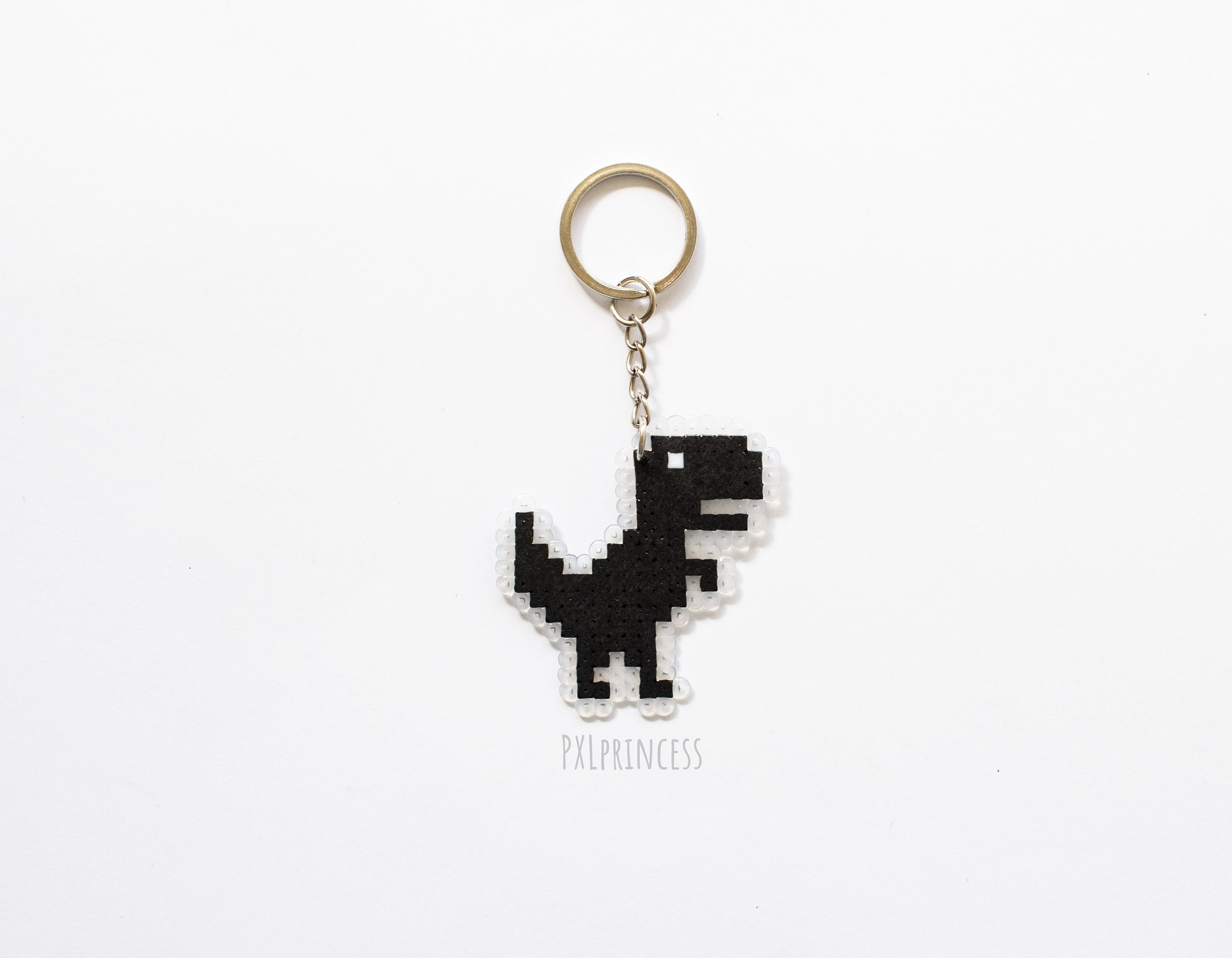 T-rex Run Pixel Art Magnet Offline Dino 8 Bit Chrome 