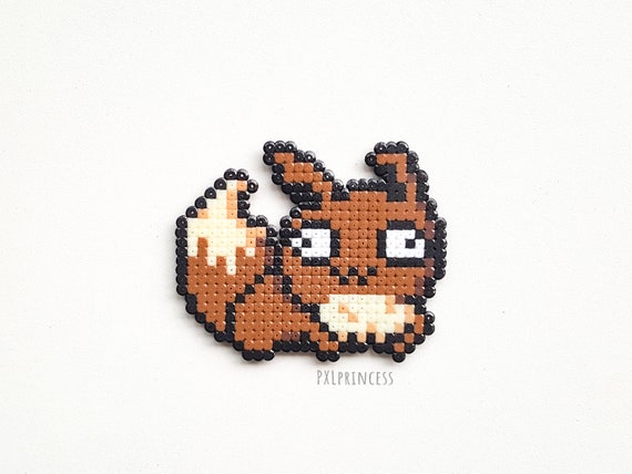 Derpy Pokemon Pixel Art Magnet Pikachu Hama Perler Beads - Etsy