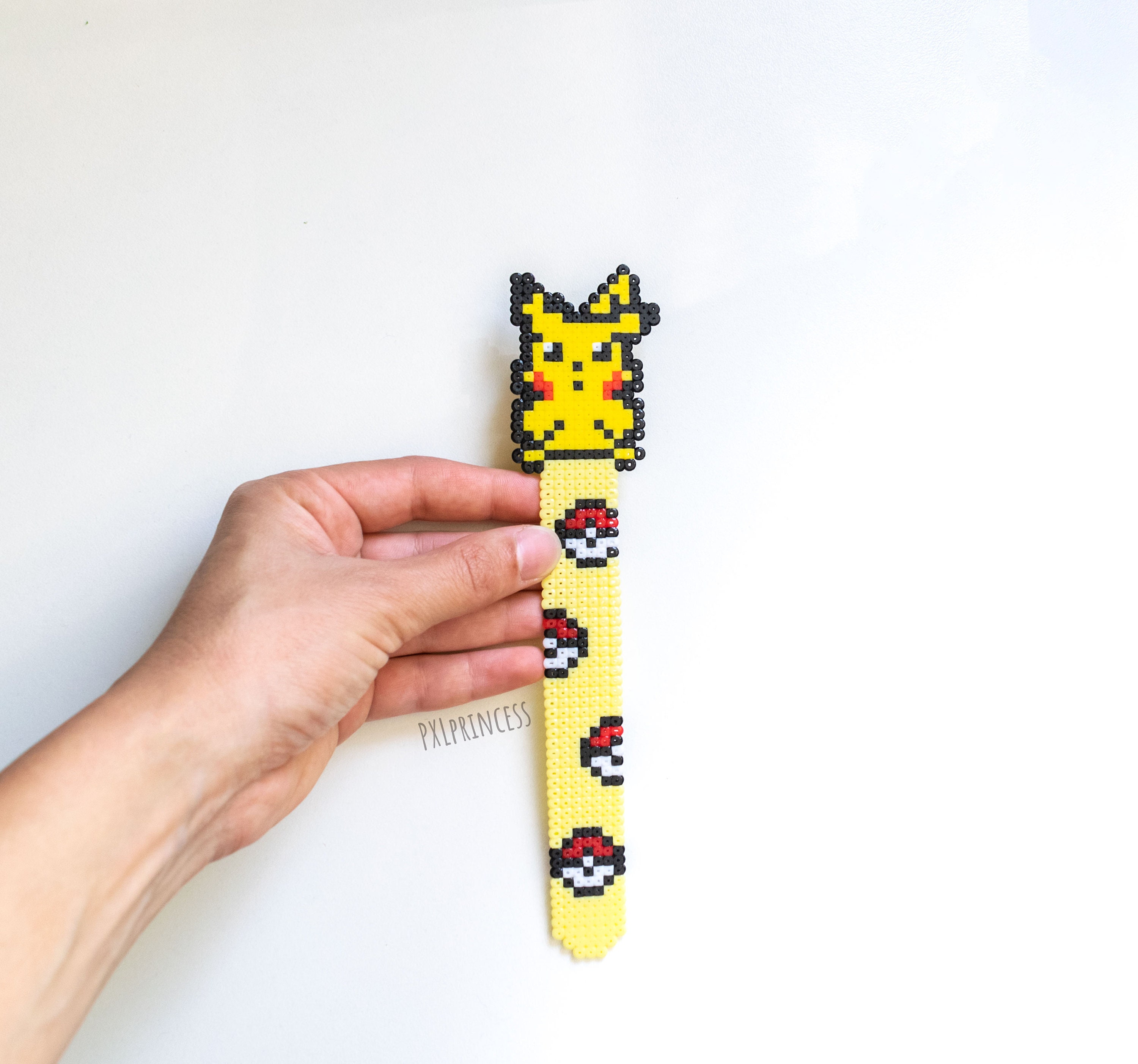 Pikachu Bookmark Pixel Art Pokemon Hama Perler Beads Reading