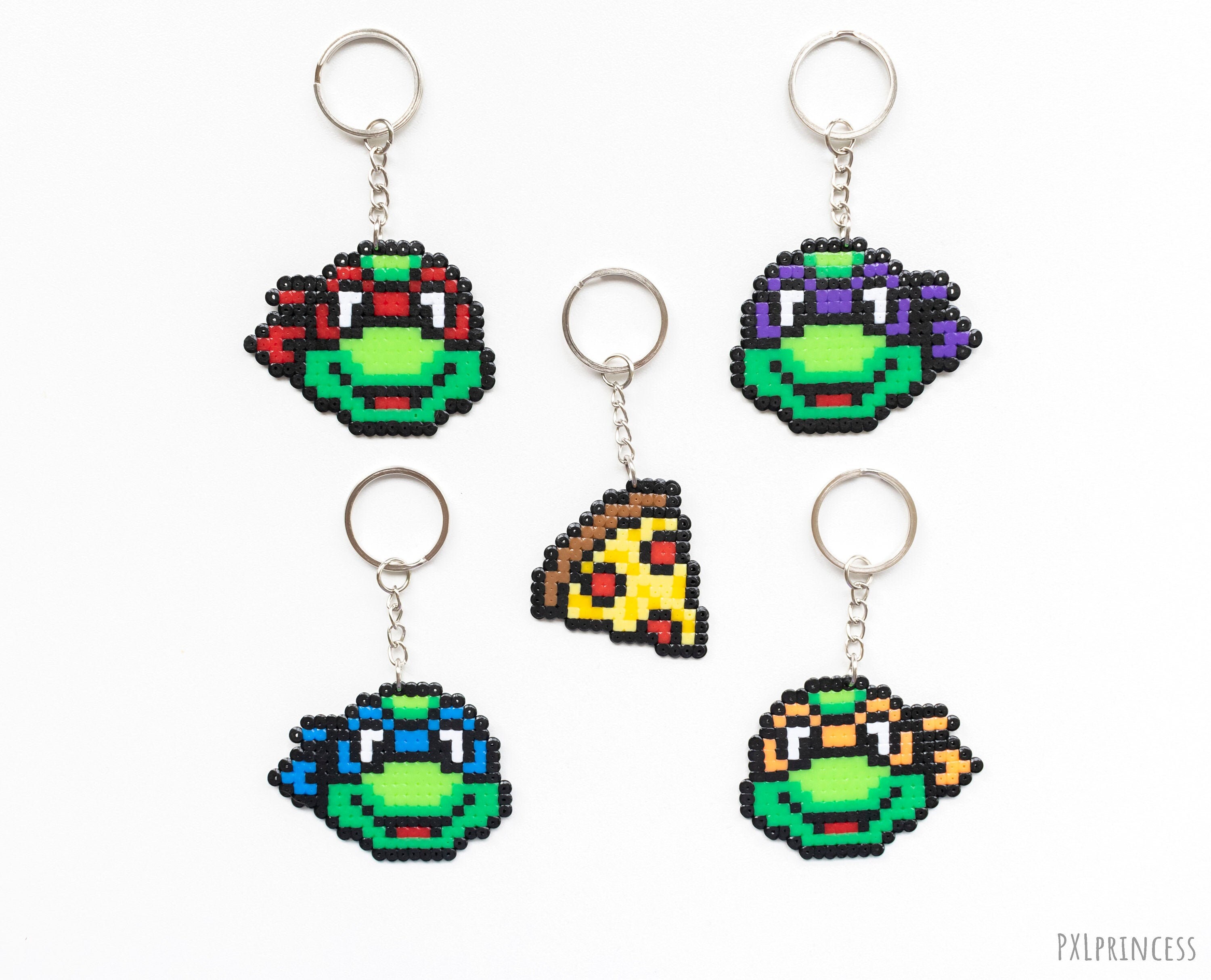 turtle bead keychain