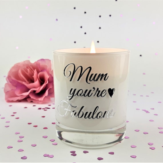 personalised mum candle