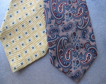 Vintage Ties - Pierre Cardin - Silk - Italian - Two 70s/80s Ties