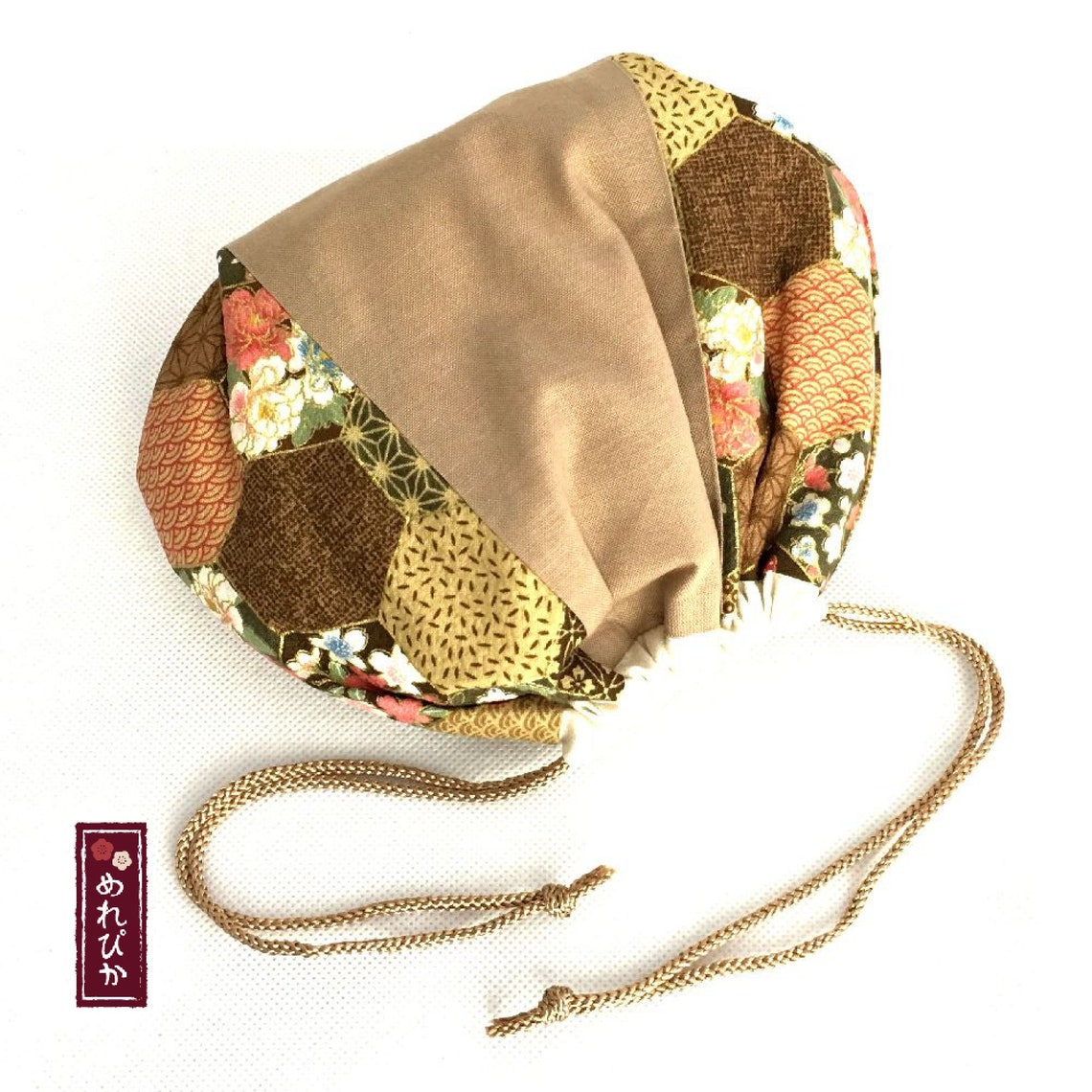 Japanese Drawstring Bag Small Size Japanese Style Patterns Etsy